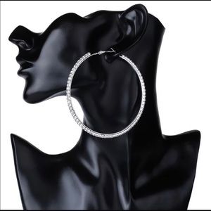 RESTOCK- 100mm BIG ROUND HOOP EARRINGS